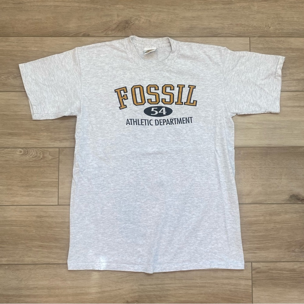 Vintage 90s Fossil Athletic Dept. Shirt Adult Size L Made In USA‎ Single Stitch